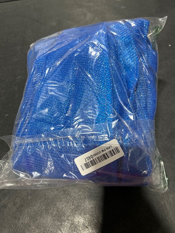Photo 1 of Royal Shade 8' x 8' x 8' Blue Triangle Sun Shade Sail Canopy Outdoor Patio Fabric Screen Awning RTAPT8 - UPF50+ 95% UV Blockage, Heavy Duty, Water & Air Permeable (We Make Custom Size)
