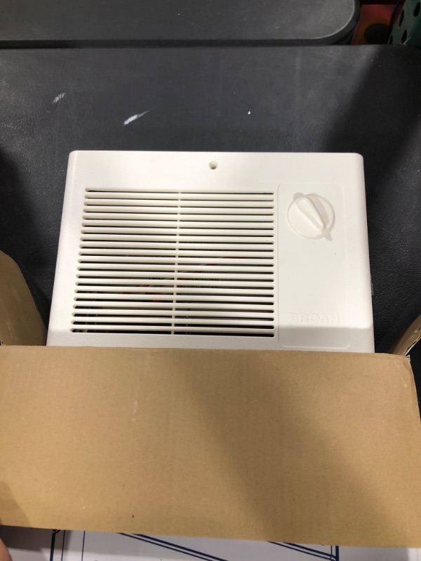 Photo 1 of Broan-NuTone 9815WH High Capacity Wall Heater with Built-In Adjustable Thermostat, 1500W, 120/240V, White