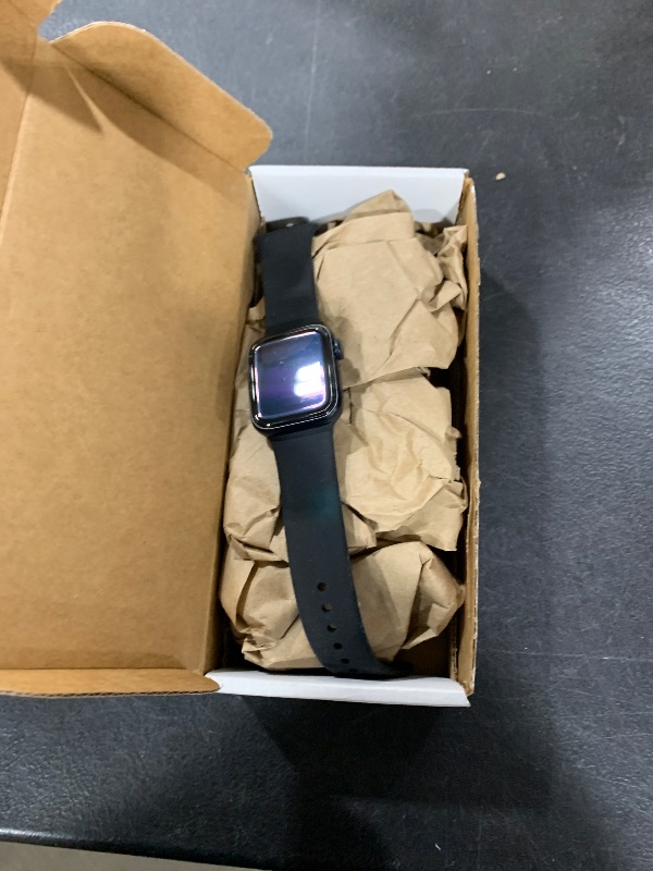 Photo 1 of Apple Watch SE (2nd Gen) [GPS 40mm] Smart Watch w/Midnight Aluminum Case & Midnight Sport Band - M/L. Fitness & Sleep Tracker, Crash Detection, Heart Rate Monitor, Retina Display, Water Resistant