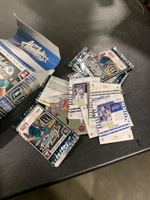 Photo 1 of 2024 Panini Absolute Football NFL Trading Cards Mega Box