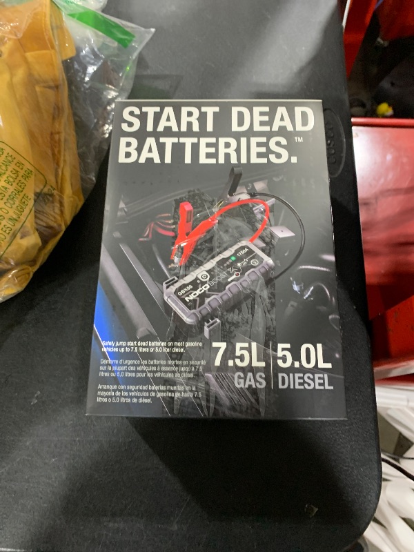 Photo 1 of NOCO Boost X GBX55 1750A 12V UltraSafe Portable Lithium Jump Starter, Car Battery Booster Pack, USB-C Powerbank Charger, and Jumper Cables for up to 7.5-Liter Gas and 5.0-Liter Diesel Engines