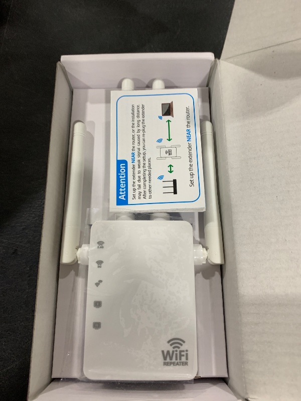 Photo 1 of WiFi Extender Signal Booster for Home, WiFi Extender, Long Range up to 12880 Sq Ft and 105 Devices, Internet Extender WiFi Booster, WiFi Repeater with Ethernet Port, Signal Booster
