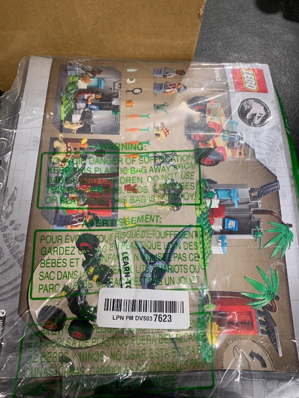 Photo 1 of LEGO Jurassic World Baby Dinosaur Rescue Center, Building Set for Kids with a Toy Car and 5 Dinosaur Figures Including a Triceratops and Velociraptor, Dinosaur Toy for Boys and Girls Ages 4+, 76963