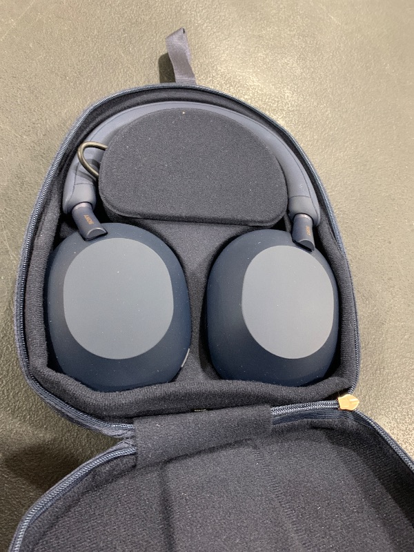 Photo 1 of Sony WH-1000XM5 The Best Wireless Noise Canceling Headphones, Auto NC Optimizer, 30-Hour Battery, Alexa Voice Control, Midnight Blue