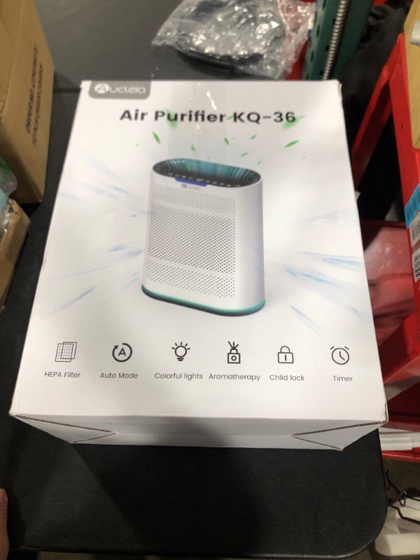 Photo 1 of Air Purifiers for Home Large Room Cover 2,100 Ft²,Home Air Purifier with Air Quality Monitor & Aromatherapy,Auto H13 Air Purifier Removes Pets Hair Dust Smoke Odor,with 7 Colors Light(Black)