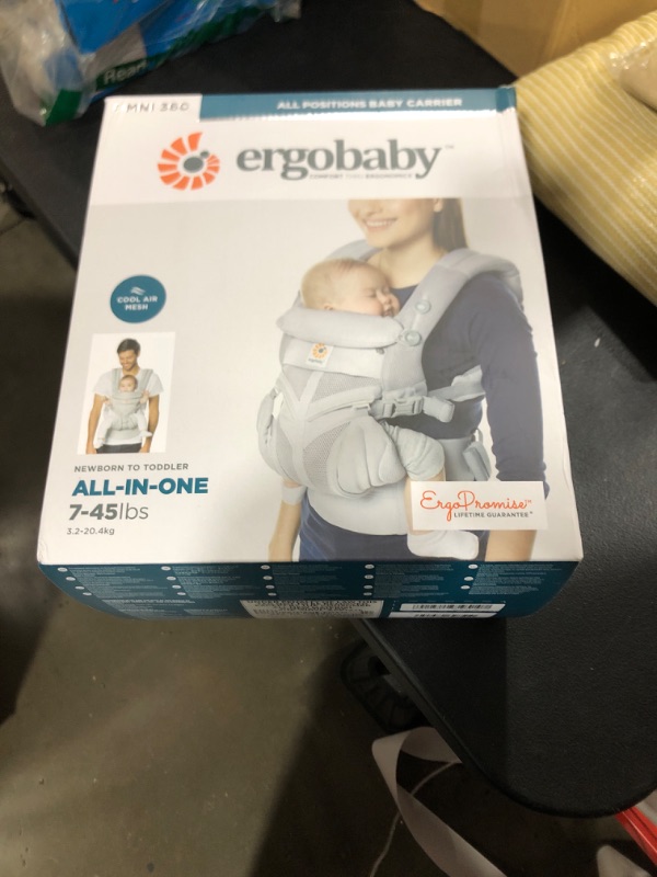 Photo 1 of Ergobaby Omni Classic (formerly OMNI 360) All-Position Baby Carrier for Newborn to Toddler with Lumbar Support and Cool Air Mesh, 7-45 Pounds, Pearl Grey, One Size