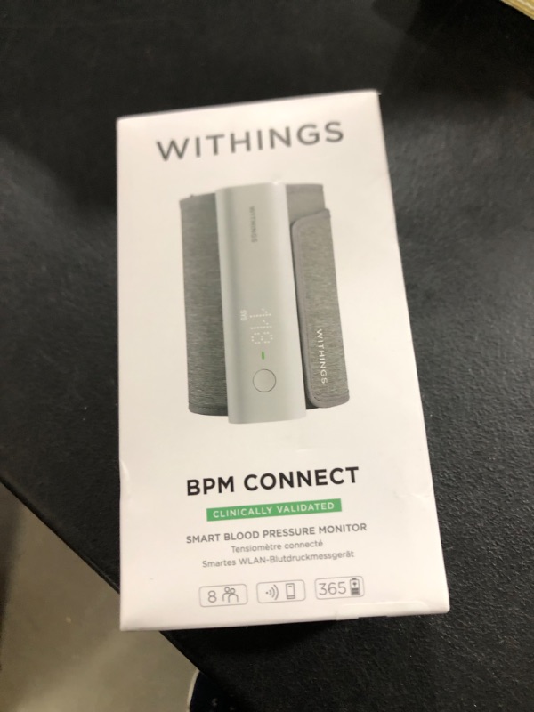 Photo 1 of Withings BPM Connect - Digital Blood Pressure Cuff & Heart Rate Monitor - Blood Pressure Machine Arm Cuff, FDA Cleared, FSA/HSA Eligible, IOS & Android