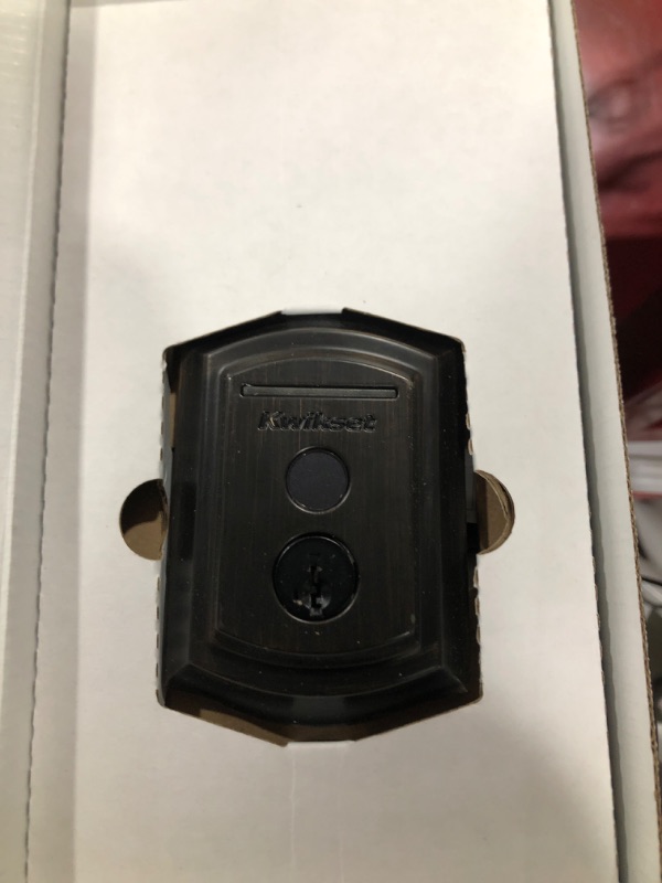Photo 1 of Kwikset Halo Touch Fingerprint Wi-Fi Smart Lock, Keyless Entry Door Low Profile Deadbolt, Geofence Auto-Unlock, Grade AAA Certified, No Hub Easy Install, Venetian Bronze Lifetime Finish Warranty, Arch
