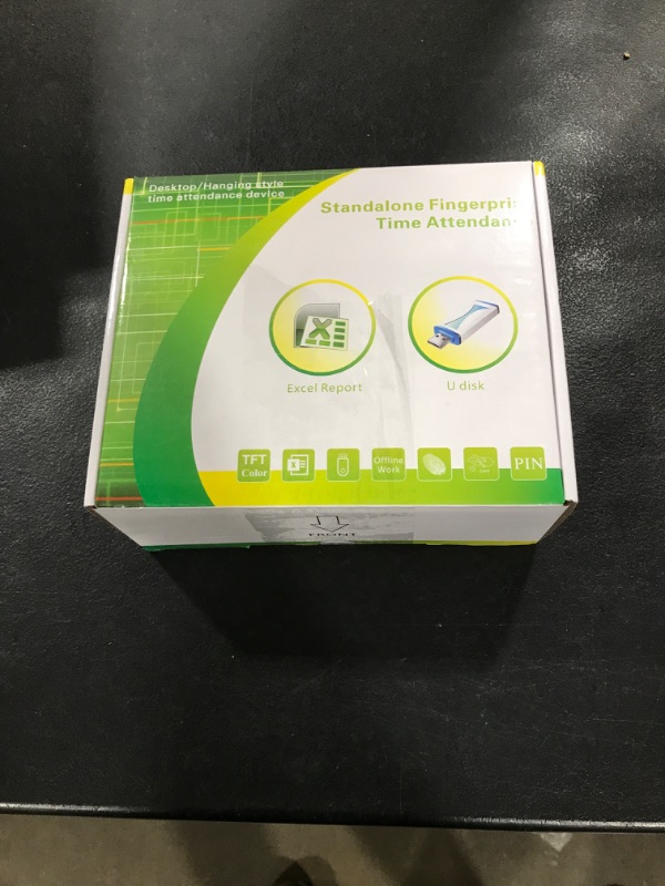 Photo 1 of HapAttend Time Clock - Fingerprint Time Clocks for Employees Small Business Automatic Calculate Hours, H1 Standalone Biometric Clock in Machine for Employees with 5 RFID Cards (0 Monthly Fees)