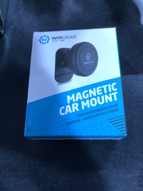 Photo 1 of WixGear Magnetic Mount, Stick-On Dashboard Magnetic Car Mount Holder, for Cell Phones and Mini Tablets with Fast Swift-snap Technology, Magnetic Cell Phone Mount