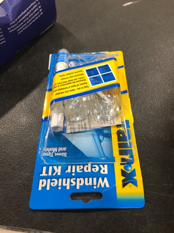 Photo 1 of Rain-X 600001 Windshield Repair Kit - Quick and Easy Durable Resin Based Windshield Repair Kit for Chips and Cracks