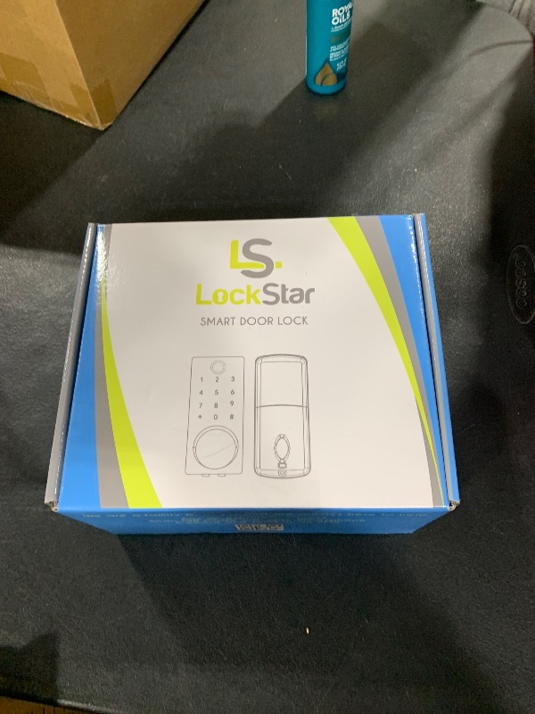 Photo 1 of LOCKSTAR® Smart Door Lock • Keyless Entry Deadbolt Door Lock • Multiple Entry Methods – APP • Fingerprint Touch ID • Keypad Code • Card FOB • Traditional Key • Smart Home Devices