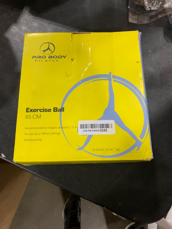 Photo 1 of ProBody Pilates Exercise Ball - Multiple Sizes Gym Grade Balance Ball for Fitness, Workout, Pregnancy & Physical Therapy, Stability Yoga Ball Chair (Blue, 85 cm)