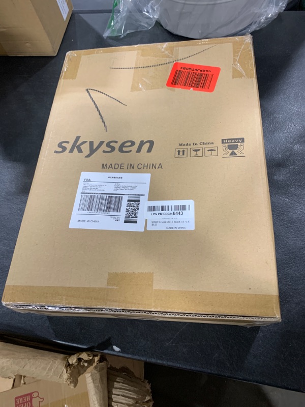 Photo 1 of SKYSEN 16" Metal Table Legs, Desk Legs, Coffee Table Legs,Bench Legs for Desk, Coffee Tables, Dining Tables, Benches-16 * 11.8" Square Shape- Heavy Duty- Thickened Material- Black(zt-f-16"*11.8")