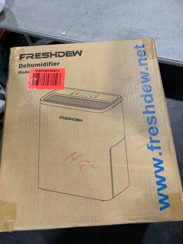 Photo 1 of FRESHDEW Dehumidifier, 30 Pints Dehumidifiers for Home, 1500 Sq. Ft Dehumidifiers with Drain Hose, 0.52 Gallon Water Tank for Basement Bathroom Bedroom, 24H Timer