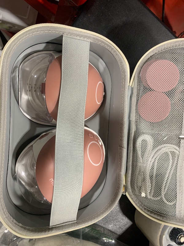 Photo 1 of Momcozy Breast Pump Hands Free Upgraded Mobile Flow | M9, App Discreet Control with Personalized Multi-Modes & 15 Levels, Wearable Breast Pump 24mm, 2 Pack Cozy Red