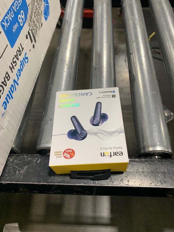 Photo 1 of EarFun Air Pro 3 Noise Cancelling Wireless Earbuds, Qualcomm® aptX™ Adaptive Sound, 6 Mics CVC 8.0 ENC, Bluetooth 5.3 Earbuds, Multipoint Connection, 45H Playtime, App Customize EQ, Blue