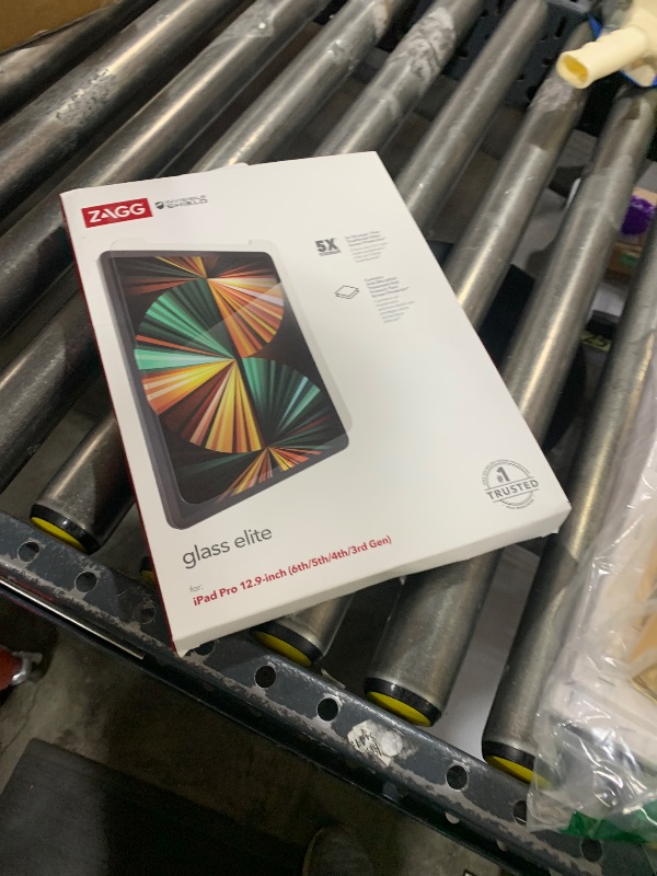 Photo 1 of ZAGG InvisibleShield Glass Elite Screen Protector for Apple iPad Pro 12.9" (6th/5th/4th/3rd Gen) - 5X Shatter Protection, Anti-Fingerprint Technology, Easy to Install