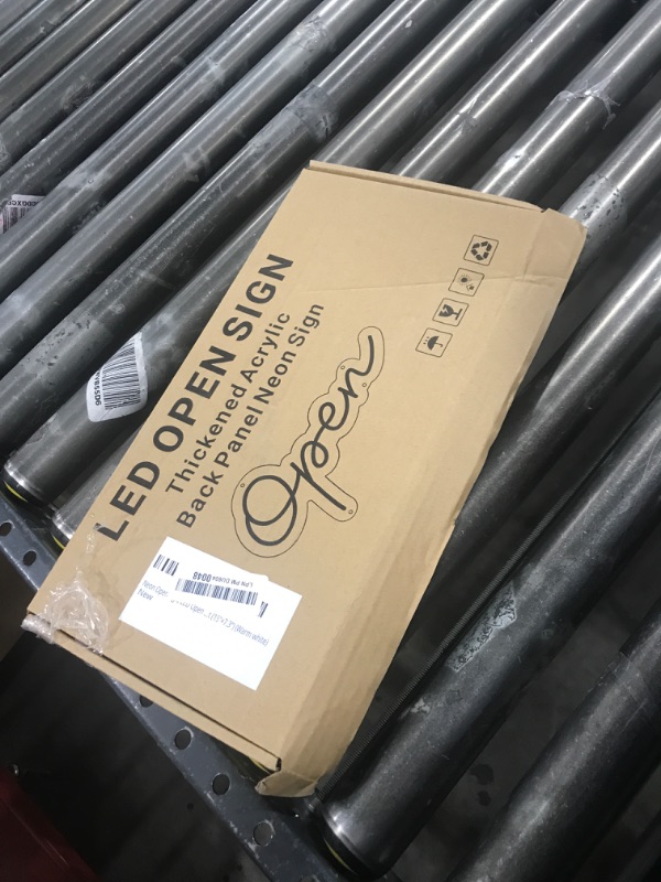 Photo 1 of Neon Open Sign, LED Open Sign for Business, Powered by USB with ON/OFF Switch Adjust Brightness, Light up Open Sign for Storefront Window Store Salon Cafes Restaurant (15"×7.3") (Warm white)