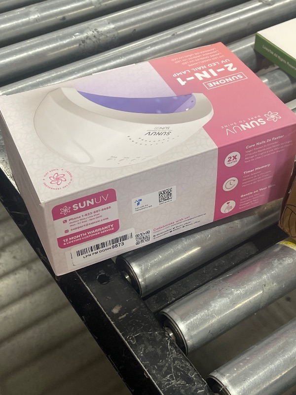 Photo 1 of SUNUV UV LED Nail Lamp, Gel Light for Nail Polish UV Dryer with 3 Timers SUNone White