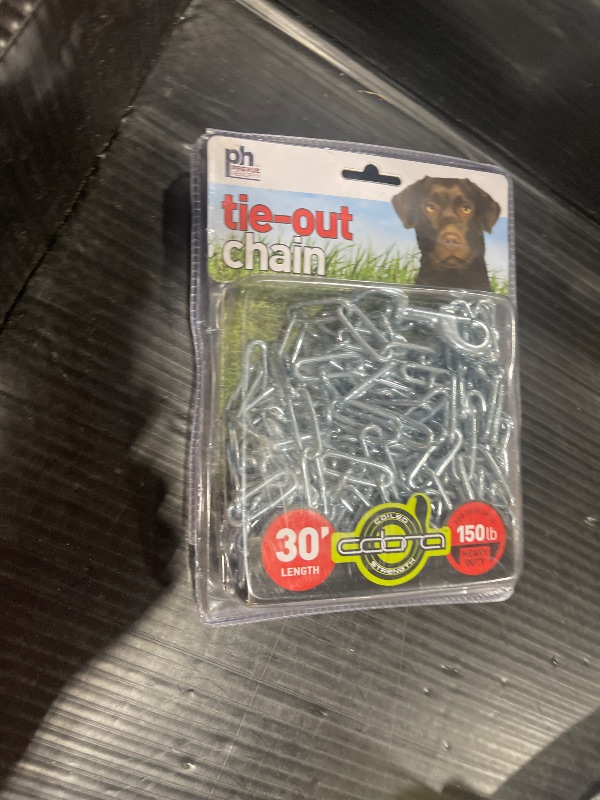 Photo 1 of Prevue Pet Products 2126 Heavy-Duty 30' Tie-Out Chain,Silver