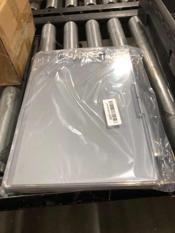 Photo 1 of Clipboard with Storage,Heavy Duty Clip Boards 8.5x11 with 2 Storage Case,Clear Visible Top Panel Storage Clipboards,Side Opening Clip Boards,Nursing Clipboard Folder Case for Office Supplies-Gray
