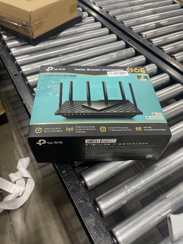 Photo 1 of TP-Link AXE5400 Tri-Band WiFi 6E Router (Archer AXE75)- Gigabit Wireless Internet Router, ax Router for Gaming, VPN Router, OneMesh, WPA3, Black
