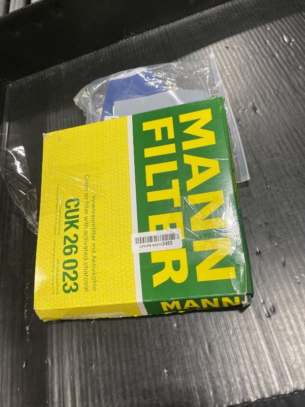 Photo 1 of Mann Filter CUK 26 023 Automotive Cabin Air Filter with Activated Carbon, Car & Truck Passenger Compartment OEM Filter Replacement for Mercedes Benz: GLC300, C300, GLC300 and more