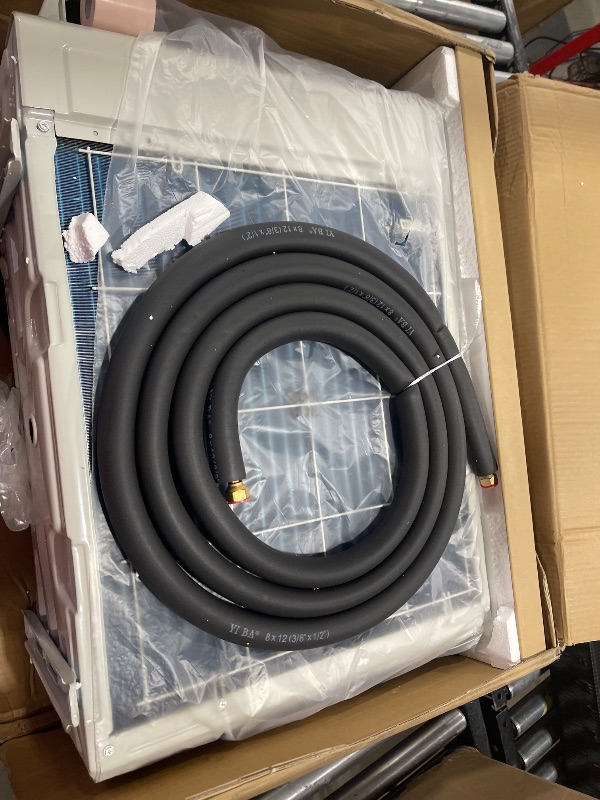 Photo 1 of TURBRO 12,000 BTU Ductless Mini Split AC with Heat Pump, Inverter Compressor, 20 SEER2, 115V, R32 Refrigerant, Pre-charged Evaporator, WiFi-Enabled, Works with App, AHRI Certified, Finnmark Series   evaporator only 