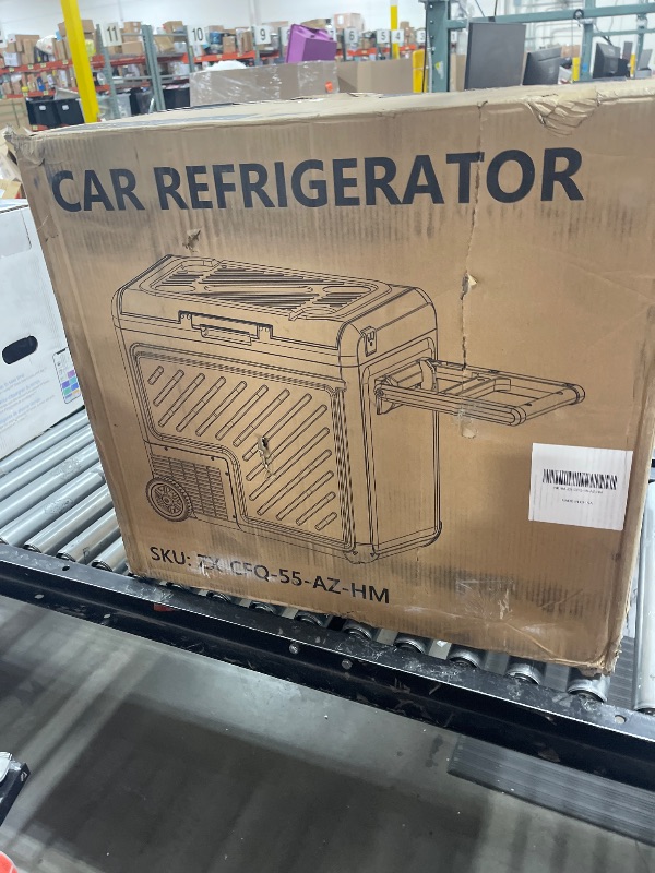 Photo 1 of Car Fridge Portable 12 Volt Refrigerator - 58 Quart(55L) Electric Cooler with AC/DC for Truck RV Van Camper, Car Refrigerator Freezer for Camping Boat Travel, APP Control, -4~68°F
