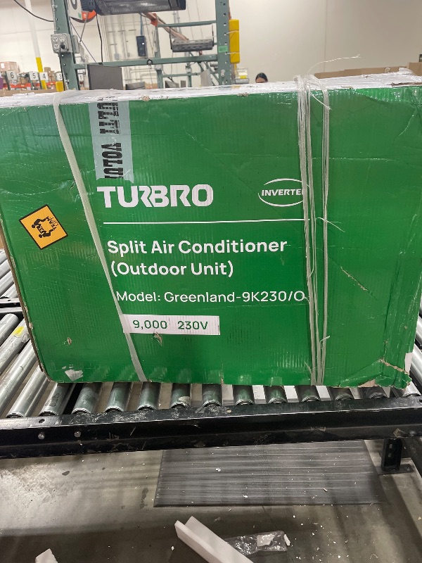 Photo 1 of TURBRO 9,000 BTU Ductless Mini Split Inverter AC with Heat Pump, 23.5 SEER2, 230V, WiFi-Enabled, Cools up to 450 Sq.Ft, Energy Star, Greenland Series   ( evaporator only)