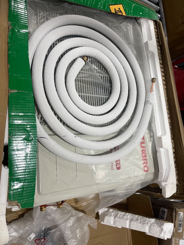 Photo 1 of TURBRO 9,000 BTU Ductless Mini Split Inverter AC with Heat Pump, 23.5 SEER2, 230V, WiFi-Enabled, Cools up to 450 Sq.Ft, Energy Star, Greenland Series   ( evaporator only)