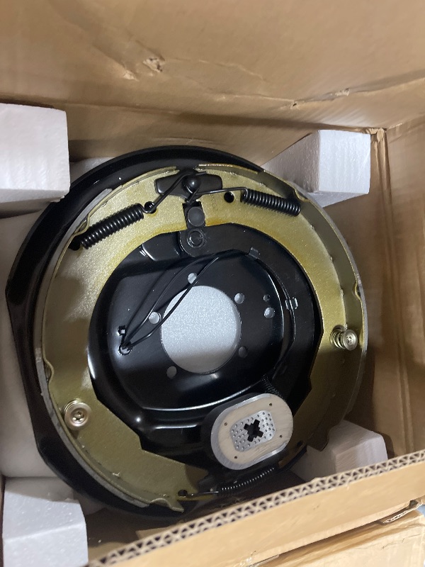 Photo 1 of Trailer Electric Brake Assembly,12" x 2" Electric Brakes Kit for 7000 lbs Axle NOT Self-Adjusting 5-Hole Mounting, Backing Plates Trailer Brake Kit 2 Pairs 23-108-00/23-181-00