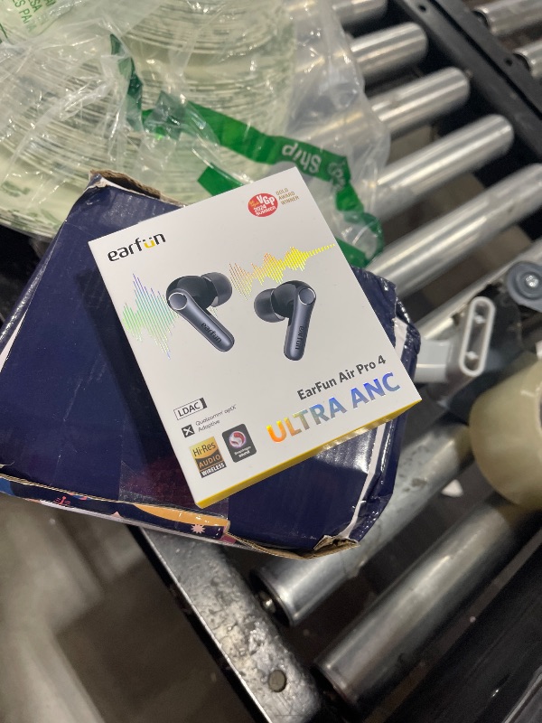 Photo 1 of EarFun Air Pro 4 Adaptive Hybrid Noise Canceling Wireless Earbuds, Qualcomm Snapdragon Sound, aptX™ Lossless, 6 Mics AI CVC 8.0 Call, LDAC Hi-Res Audio, 52H Playtime, Bluetooth 5.4, in-Ear Detection