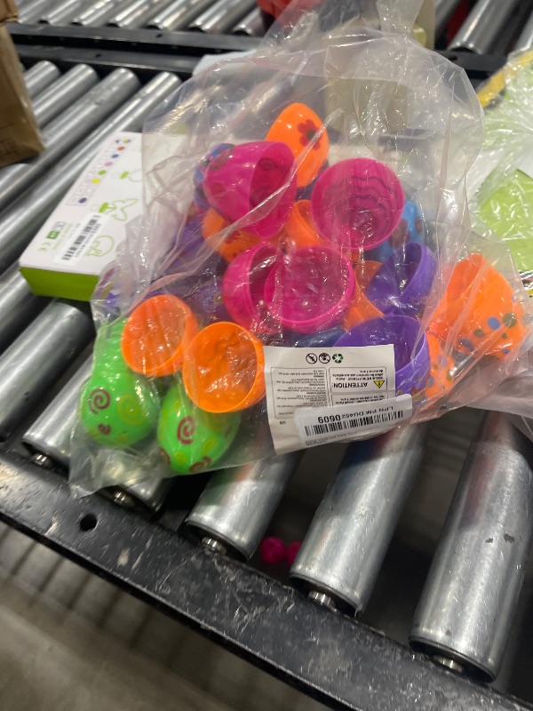 Photo 1 of JOYIN Toy 36 PCs Plastic Printed Bright Easter Eggs, Over 3.15'' Tall Fillable Empty Eggs Bulks for Easter Hunt, Basket Stuffers Fillers, Classroom Prize Supplies, Filling Treats and Party Favor