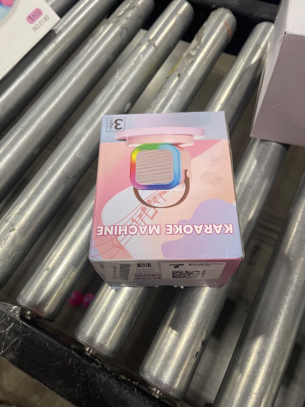 Photo 1 of ?2025 Newest? Mini Karaoke Machine for Kids Girls & Boys, Portable Bluetooth Speaker with 2 Wireless Microphones, Kids Birthday Gifts for Ages 4-8?Lights,Voice Changer,AUX/TF Card Support?Rose Gold