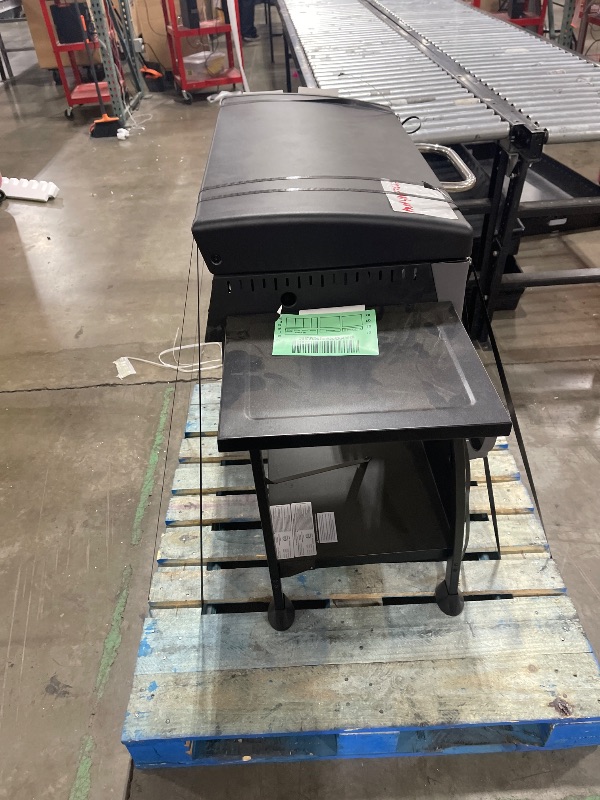 Photo 1 of Royal Gourmet PD4001 4 Burner Propane Gas Griddle with Removable Standing Cart, Convertible to Tabletop Design, Flat Top Grill with Hood for Camping, Tailgating, Backyard, Black