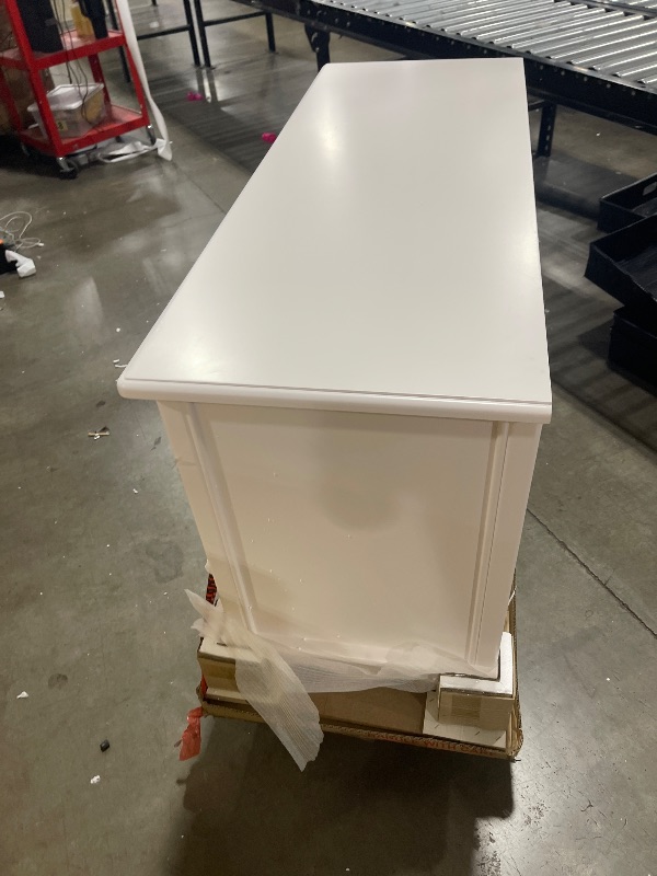 Photo 1 of Evolur Aurora 7 Drawer Double Dresser in Ivory Lace, Fitted with 7 deep and Roomy Drawers with Five-Piece Drawer Box Construction, Comes Assembled