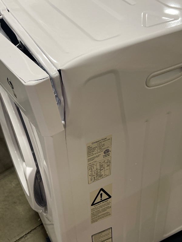 Photo 1 of Euhomy Dryer, 1500W Clothes Dryer with Stainless Steel Tumbler, 3.52 Cu. Ft. portable clothes dryer with Exhaust Hose for Home, Apartment, White