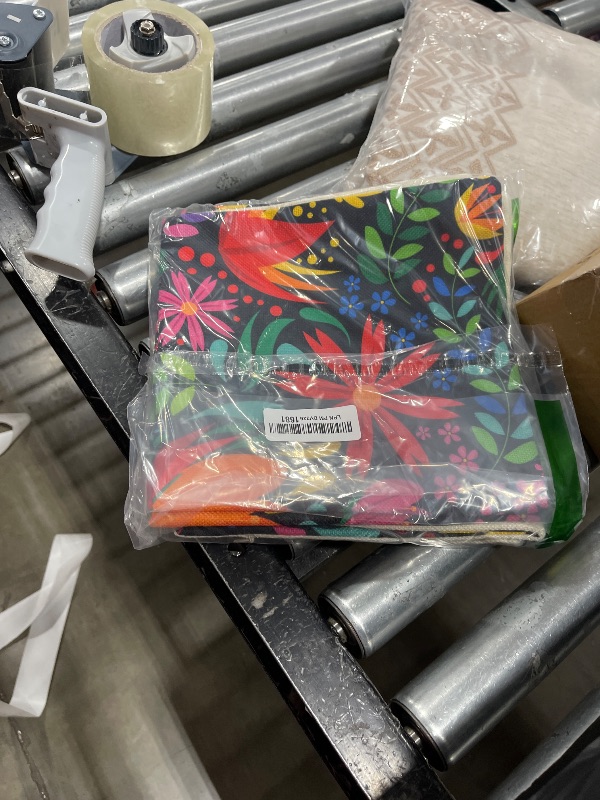 Photo 1 of FARMNALL Mexican Fiesta Throw Pillow Covers 20x20 Set of 4 Dragonfly Flower Dahlia Pillow Case Day of The Dead Dia De Los Muertos Cinco De Mayo Decorations