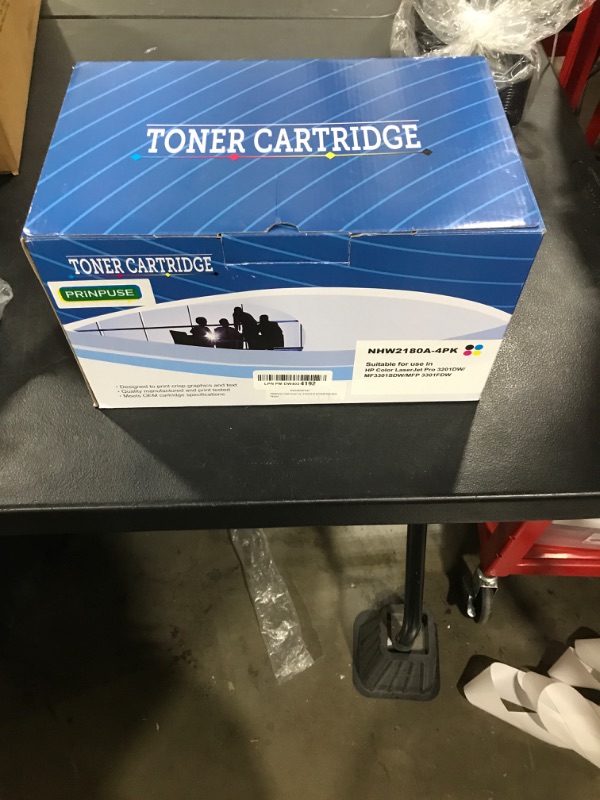 Photo 1 of PRINPUSE 218A Toner Cartridge 4 Pack (no Chip) 3301fdw 3201dw Compatible Replacements for HP 218A Toner Cartridge 218X for Laserjet Pro 3201DW MFP 3301SDW 3301FDW 3301CDW(W2180A W2181A W2182A W2183A)
