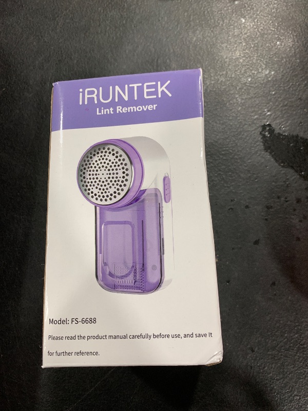 Photo 1 of iRUNTEK Fabric Lint Remover Wired Use, Plug-in Lint Shaver and Lint Brush 2 in 1, Sweater Defuzzer Remove Fuzz, Lint Balls, Pills, Bobbles from Clothes, Furniture, Carpet, Couch,Purple