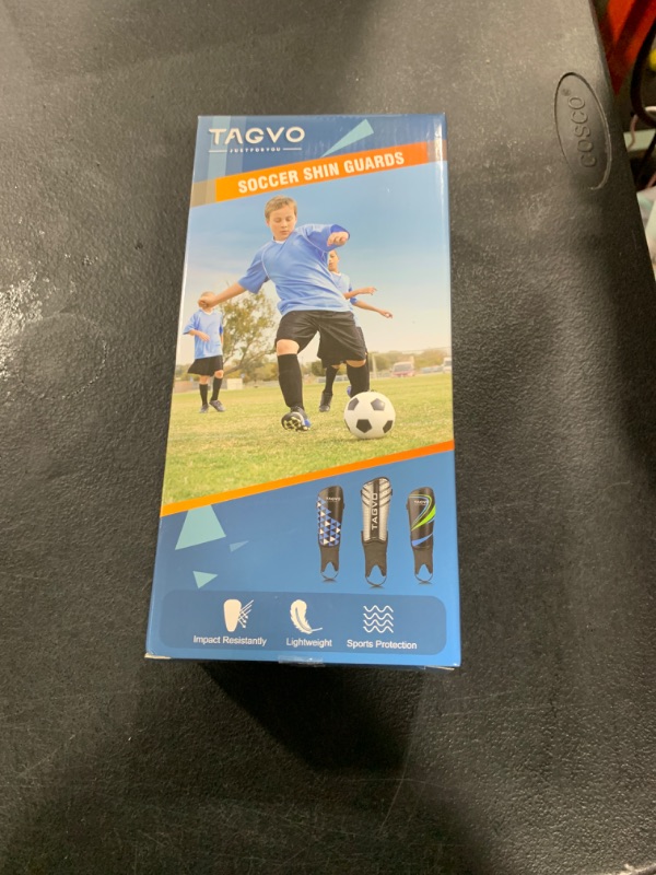 Photo 1 of TAGVO Soccer Shin Guards for Kids Youth - Protective Soccer Equipment for Boys Girls - Adults Men Women Soccer Shin Guards - Soccer Shin Pads for Kids 3-16 Years Old Girls Boys, High Impact Resistant