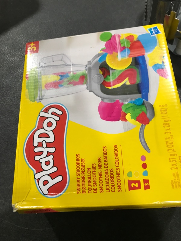 Photo 1 of Play-Doh Swirlin' Smoothies Toy Blender Playset, Play Kitchen Appliance Set, Kids Arts & Crafts, Preschool Play Food Toys, for Girls & Boys, Ages 3+