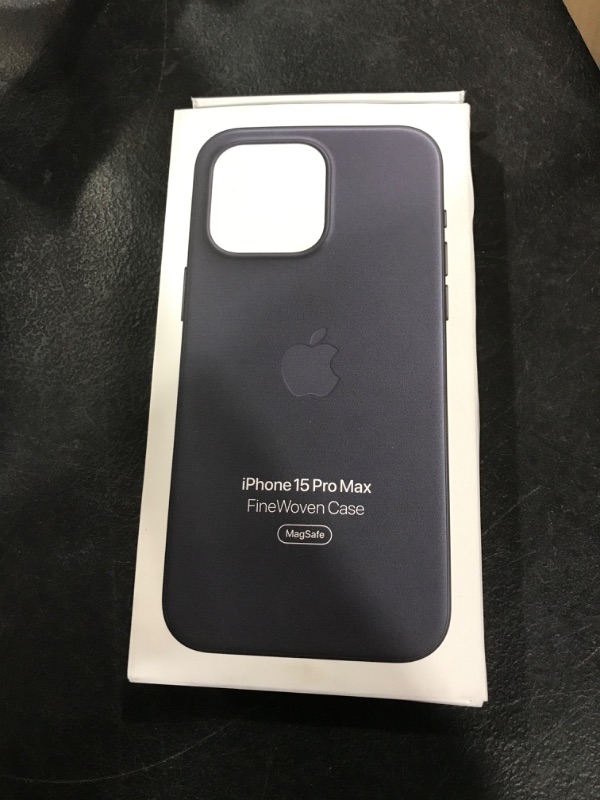 View 2 of Apple iPhone 15 Pro Max FineWoven Case with MagSafe - Black