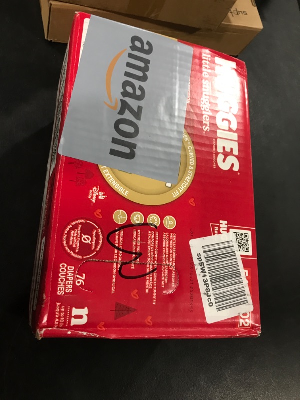 Photo 1 of Baby Diapers Size Newborn (up to 10 lbs), 76ct, Huggies Little Snugglers