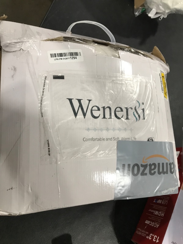 Photo 1 of WENERSI Feather Down Comforter Cal King Size,Hotel Style Bedding Comforter,750+ Fill Power,1200TC,100% Organic Cotton Fabric,All Season White Duvet Insert with 8 Corner Tabs