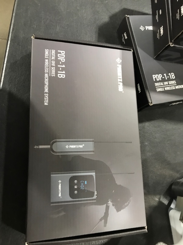 Photo 1 of Phenyx Pro Single Digital Wireless Microphone System, w/Mini Receiver, Bodypack Transmitter,15 Channels in 900MHz UHF Band, Headset/Lapel Microphone for Karaoke, Singer, Church, Wedding (PDP-1-1B)