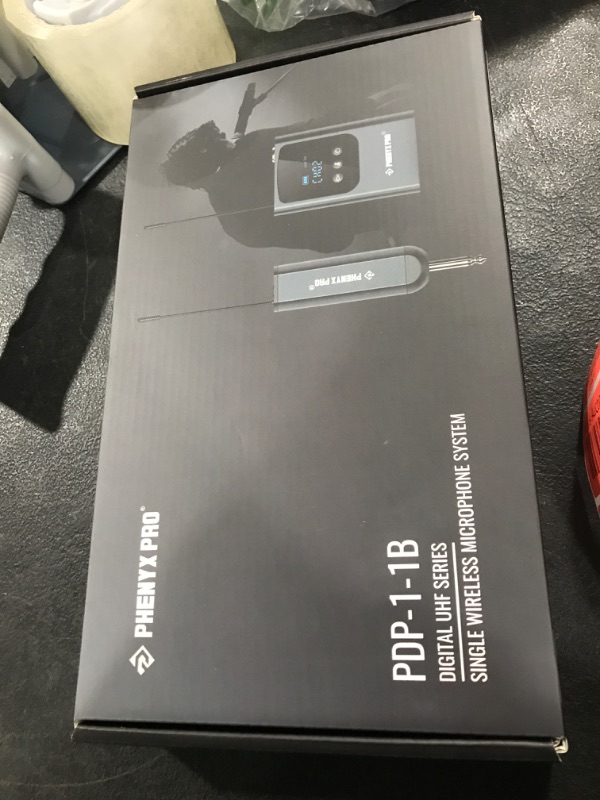 Photo 1 of Phenyx Pro Single Digital Wireless Microphone System, w/Mini Receiver, Bodypack Transmitter,15 Channels in 900MHz UHF Band, Headset/Lapel Microphone for Karaoke, Singer, Church, Wedding (PDP-1-1B)
