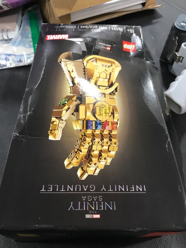 Photo 1 of LEGO Marvel Infinity Gauntlet Set 76191 Collectible Thanos Glove with Infinity Stones, Building Set, Avengers Gift Idea for Adults and Teens, Model Kits for Decoration and Display